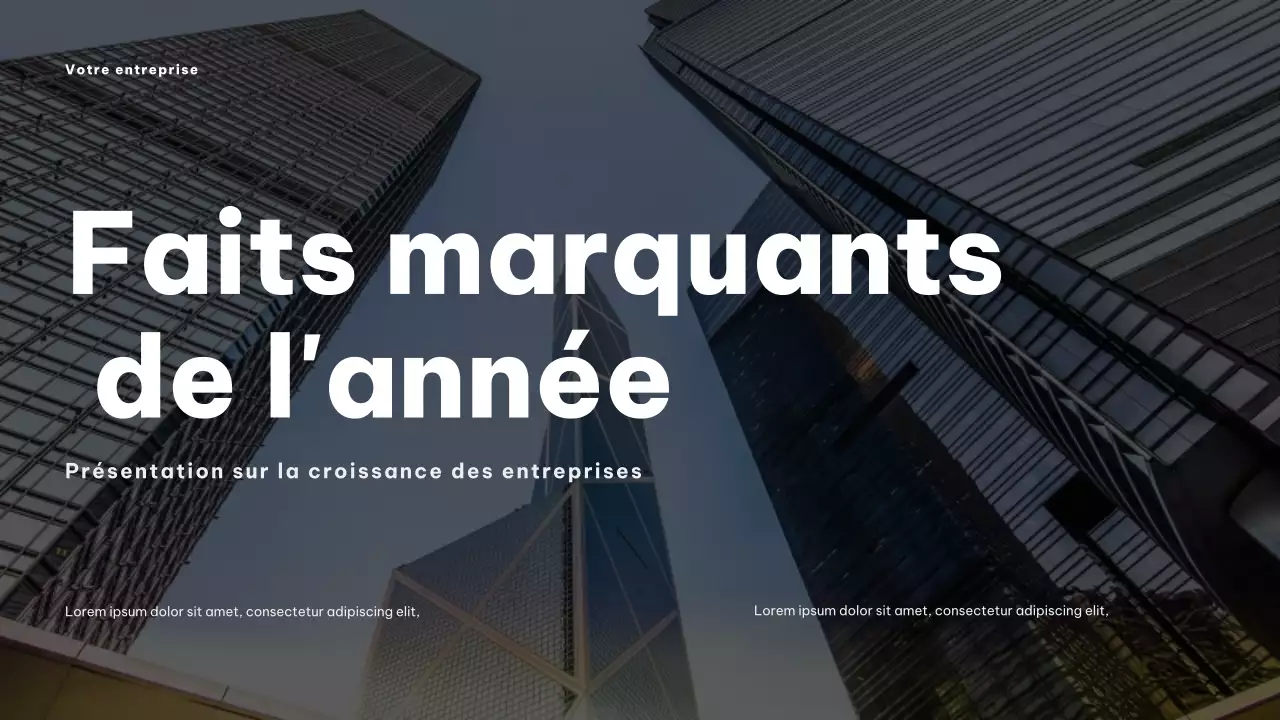 Présentation commerciale moderne grise