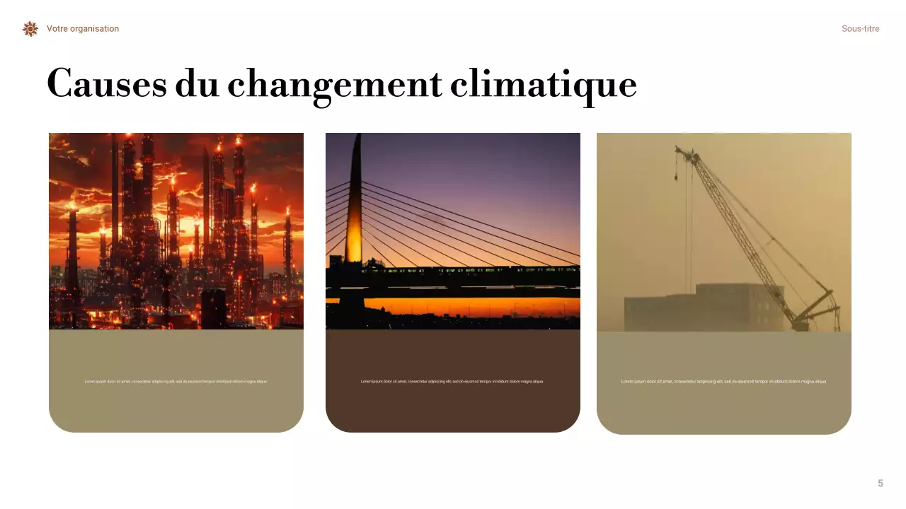 Présentation Orange sur le changement climatique minimal
