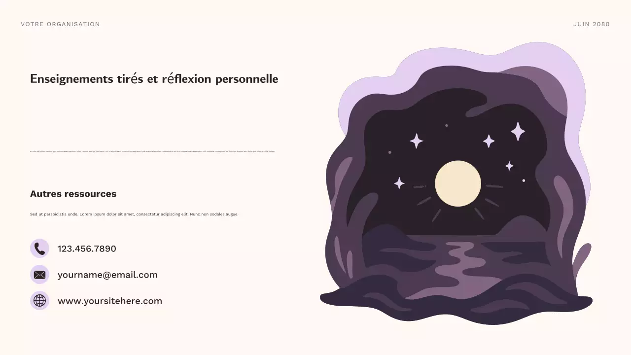 Présentation du cours sur les personnages esthétiques violets