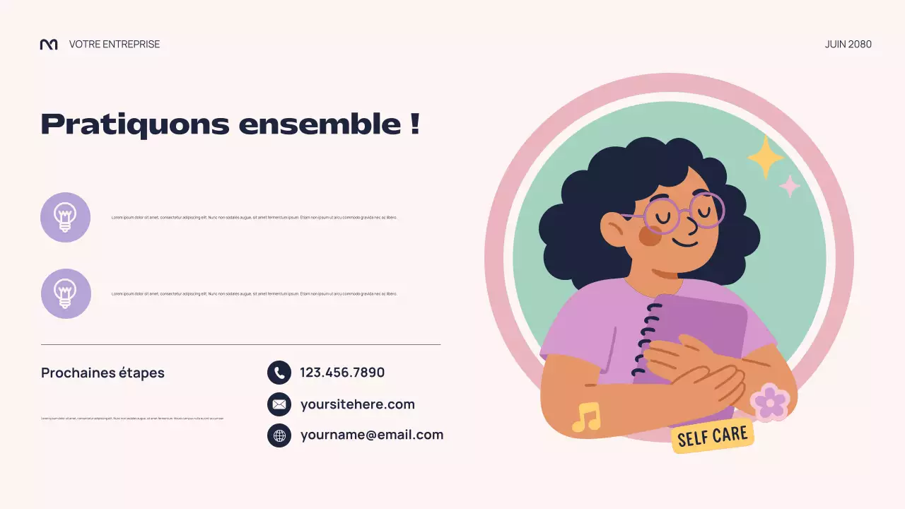 Présentation colorée et abstraite sur la pression des pairs