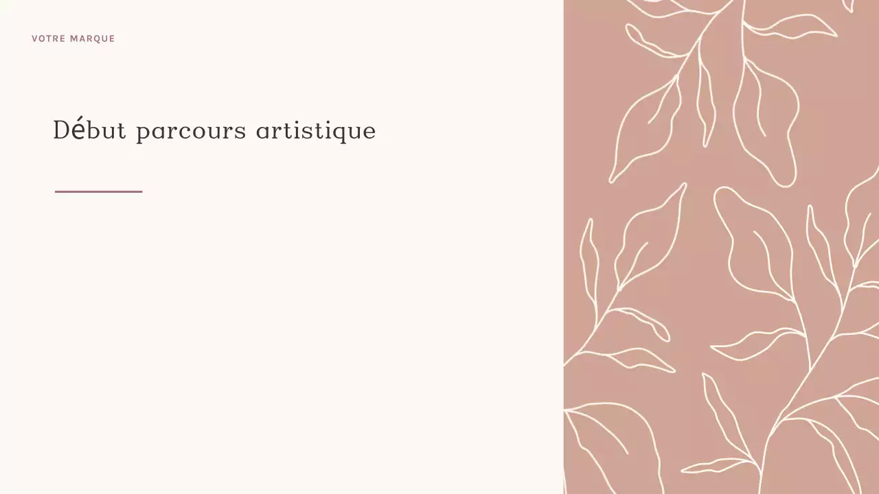 Présentation d'art abstrait sur le vin