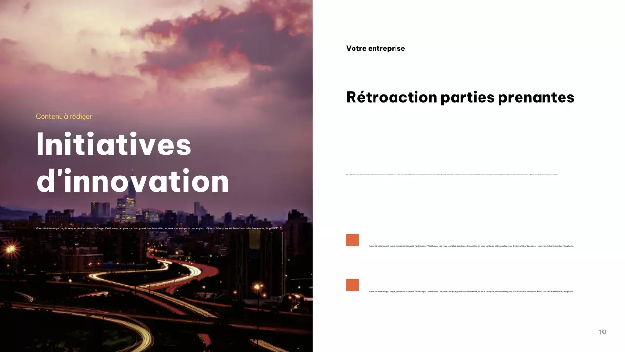 Présentation commerciale moderne grise