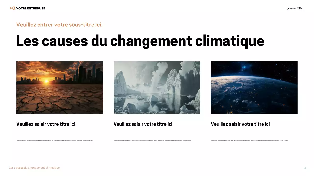 Présentation de la conférence Brown sur le climat moderne