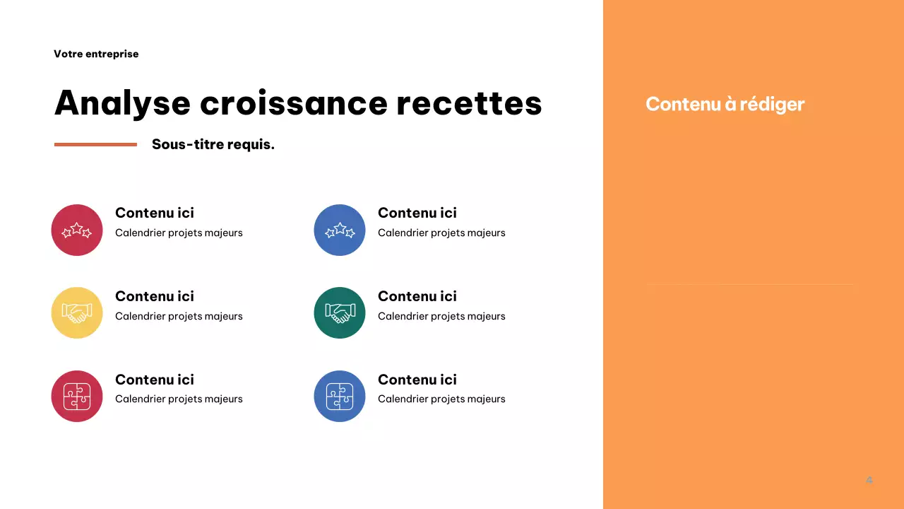 Présentation commerciale moderne grise