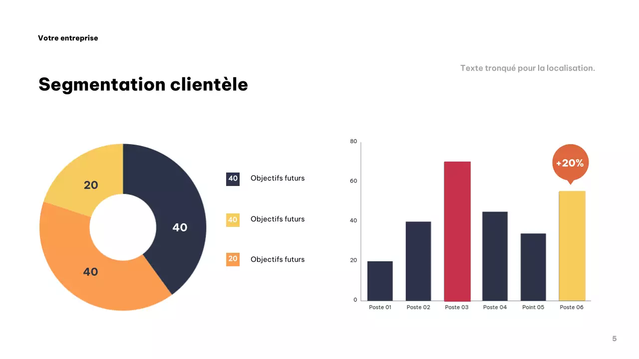 Présentation commerciale moderne grise