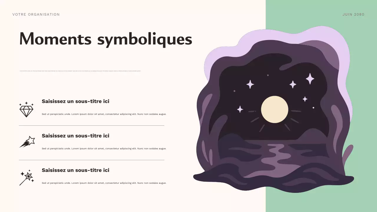 Présentation du cours sur les personnages esthétiques violets