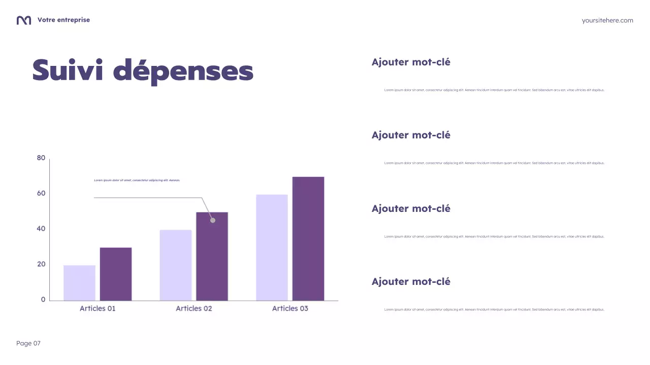 Présentation du cours de budgétisation Purple Cartoon