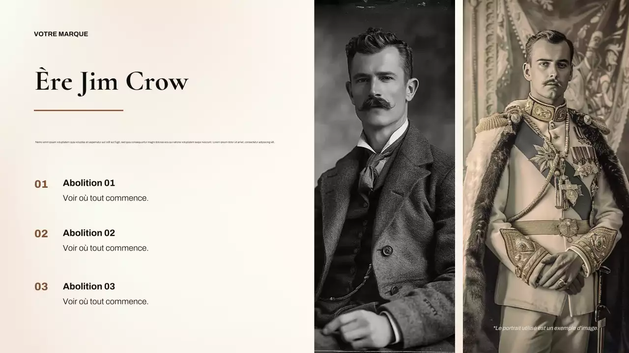 Présentation classique des droits civiques des Noirs