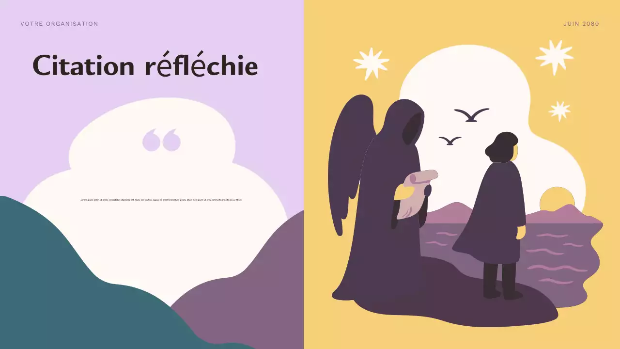 Présentation du cours sur les personnages esthétiques violets