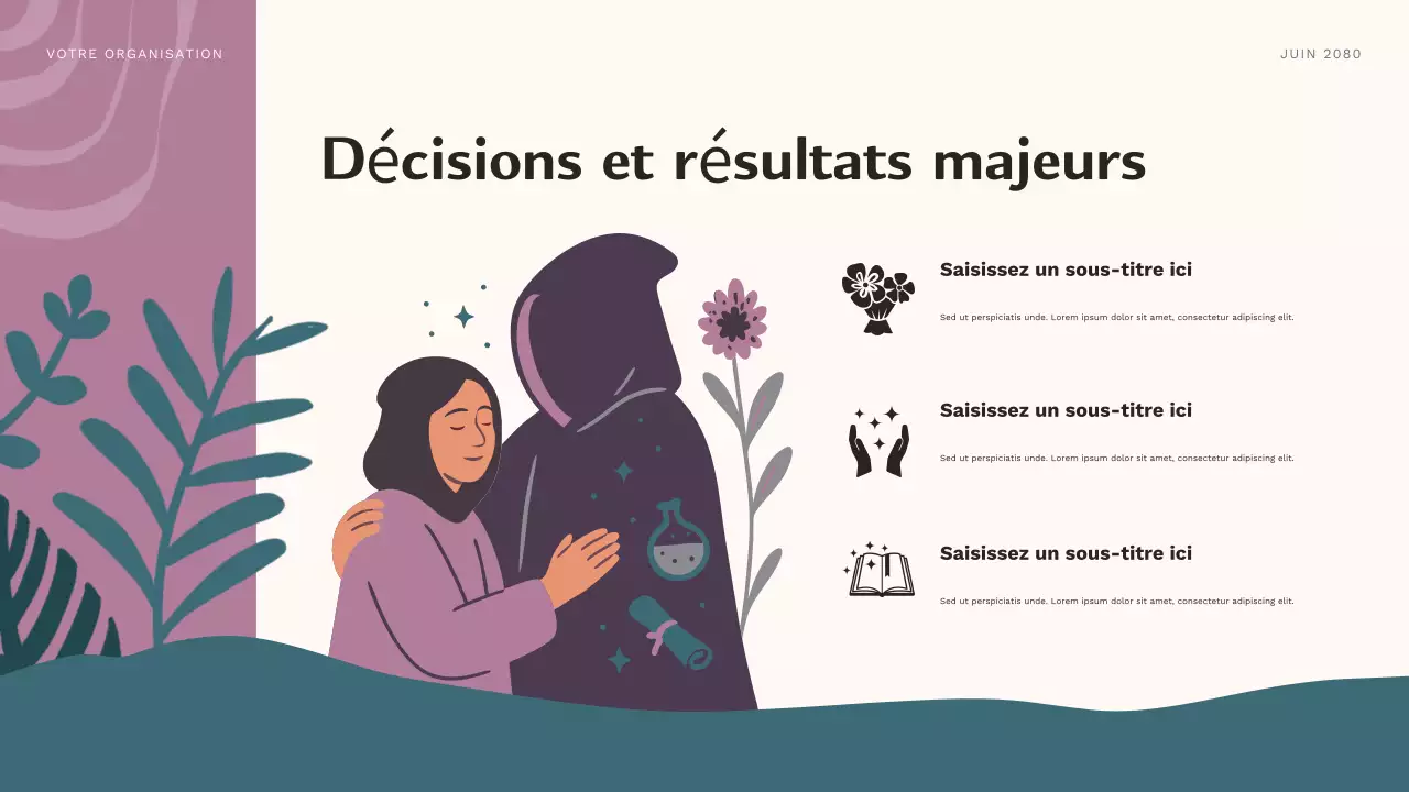 Présentation du cours sur les personnages esthétiques violets