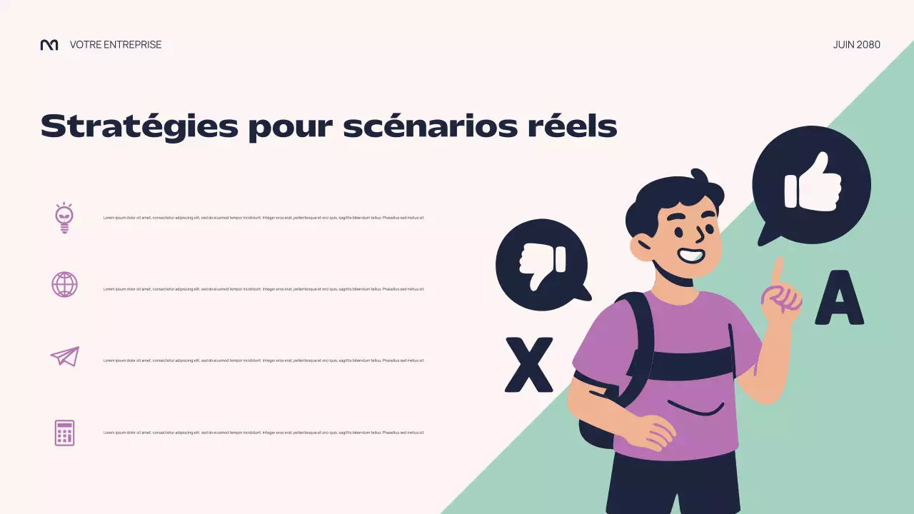 Présentation colorée et abstraite sur la pression des pairs