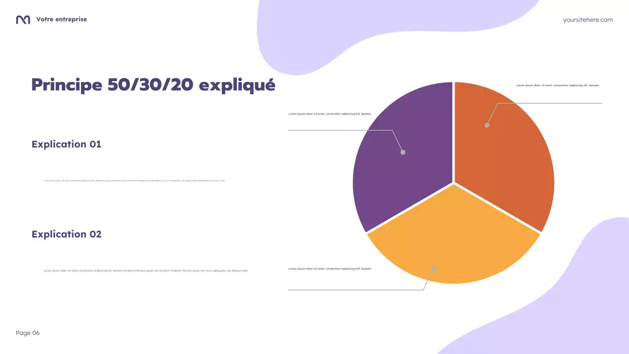 Présentation du cours de budgétisation Purple Cartoon