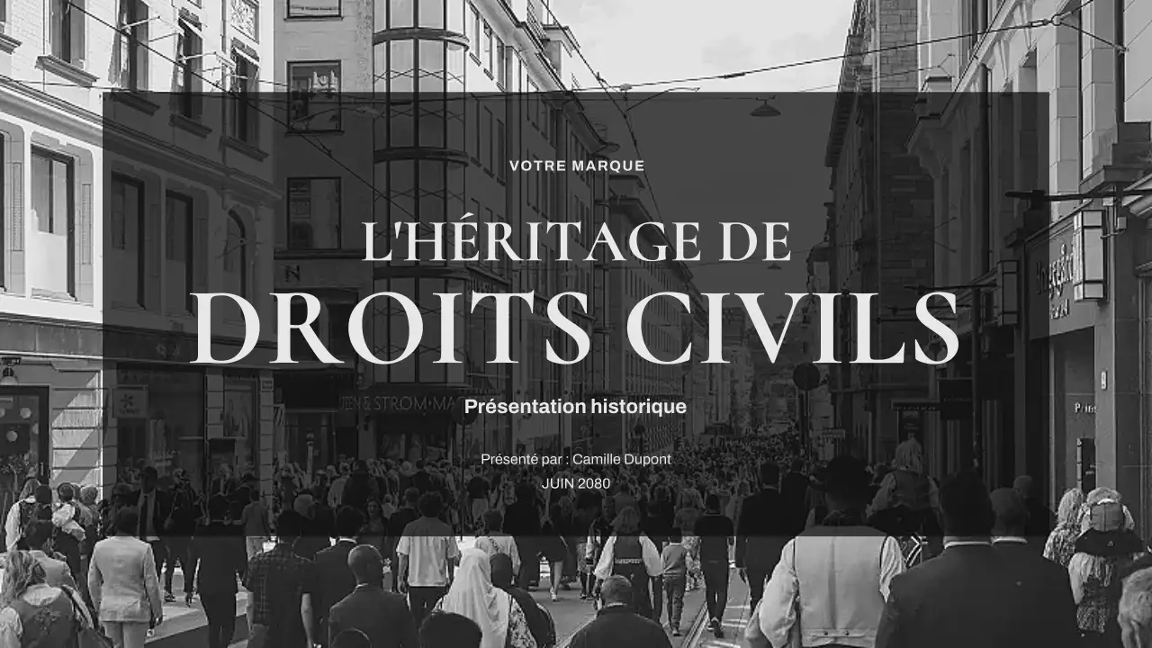 Présentation classique des droits civiques des Noirs
