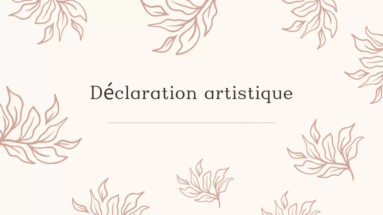 Présentation d'art abstrait sur le vin