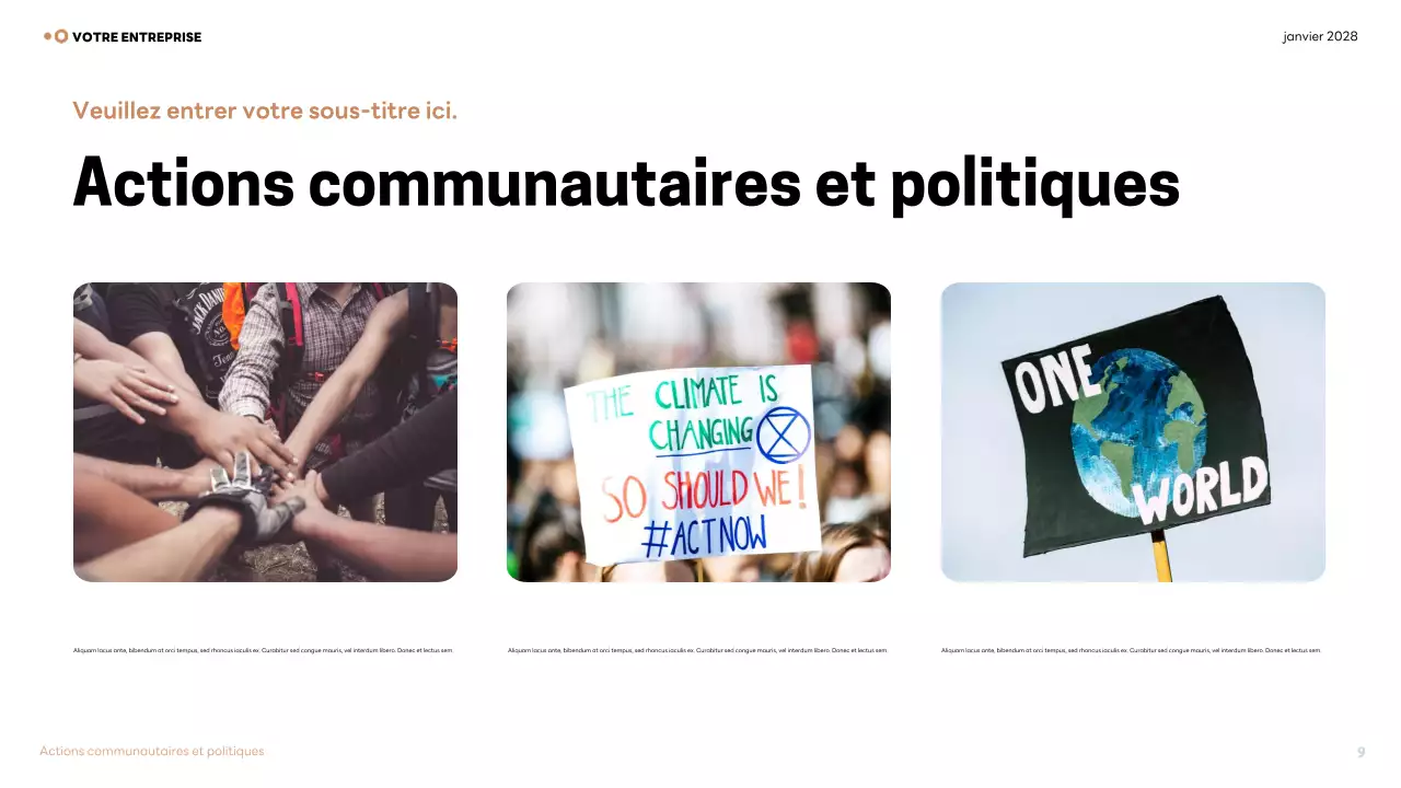 Présentation de la conférence Brown sur le climat moderne