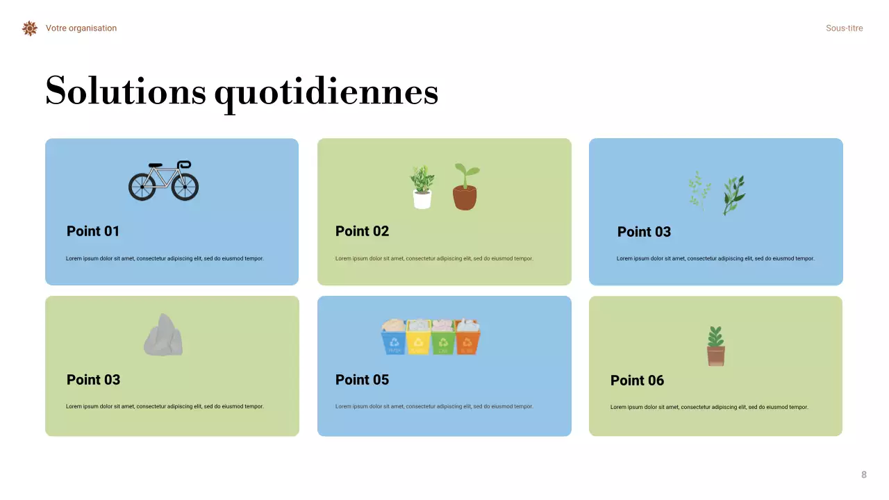 Présentation Orange sur le changement climatique minimal