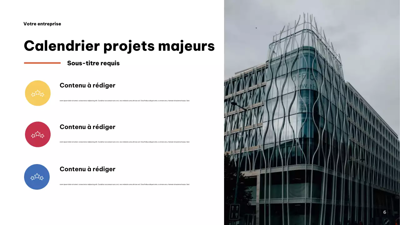 Présentation commerciale moderne grise