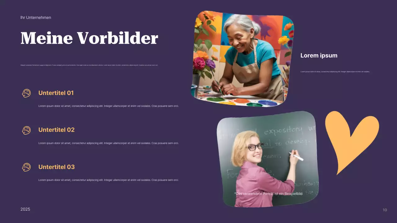 Lila Modern Identity Guide Präsentation