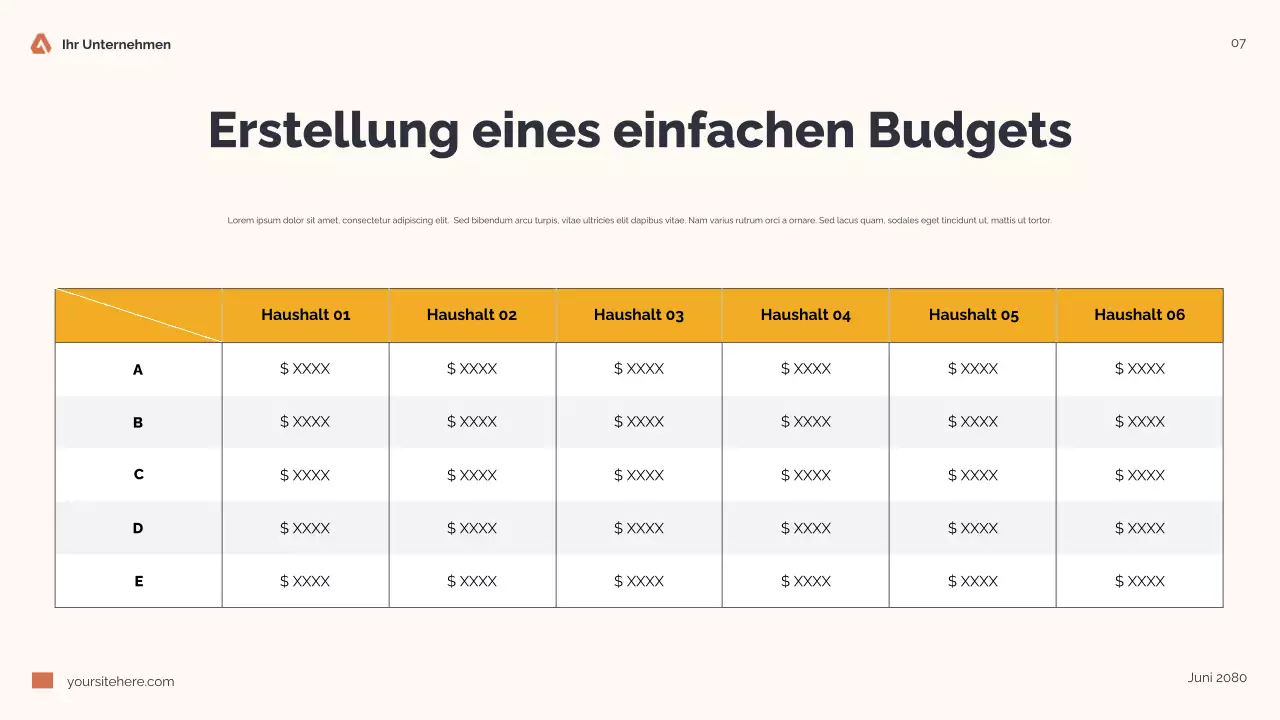 Orange Modern Finance Guide Präsentation