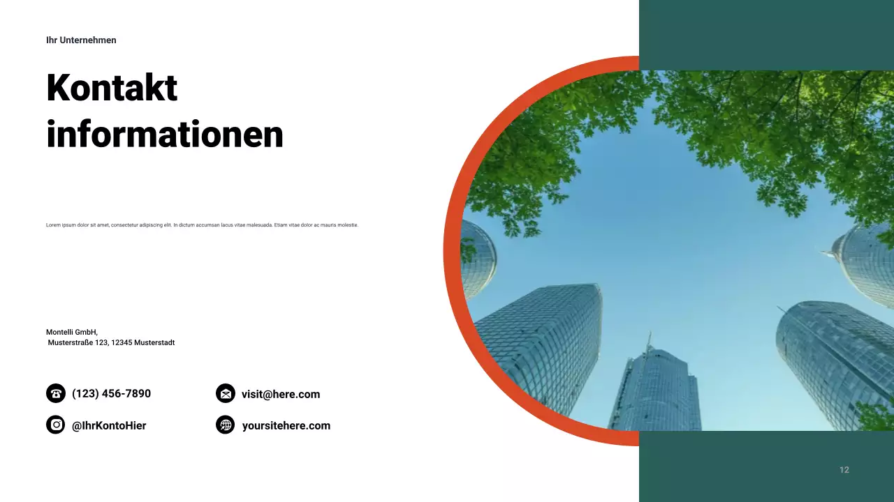 Moderne Businesspräsentation der Marine