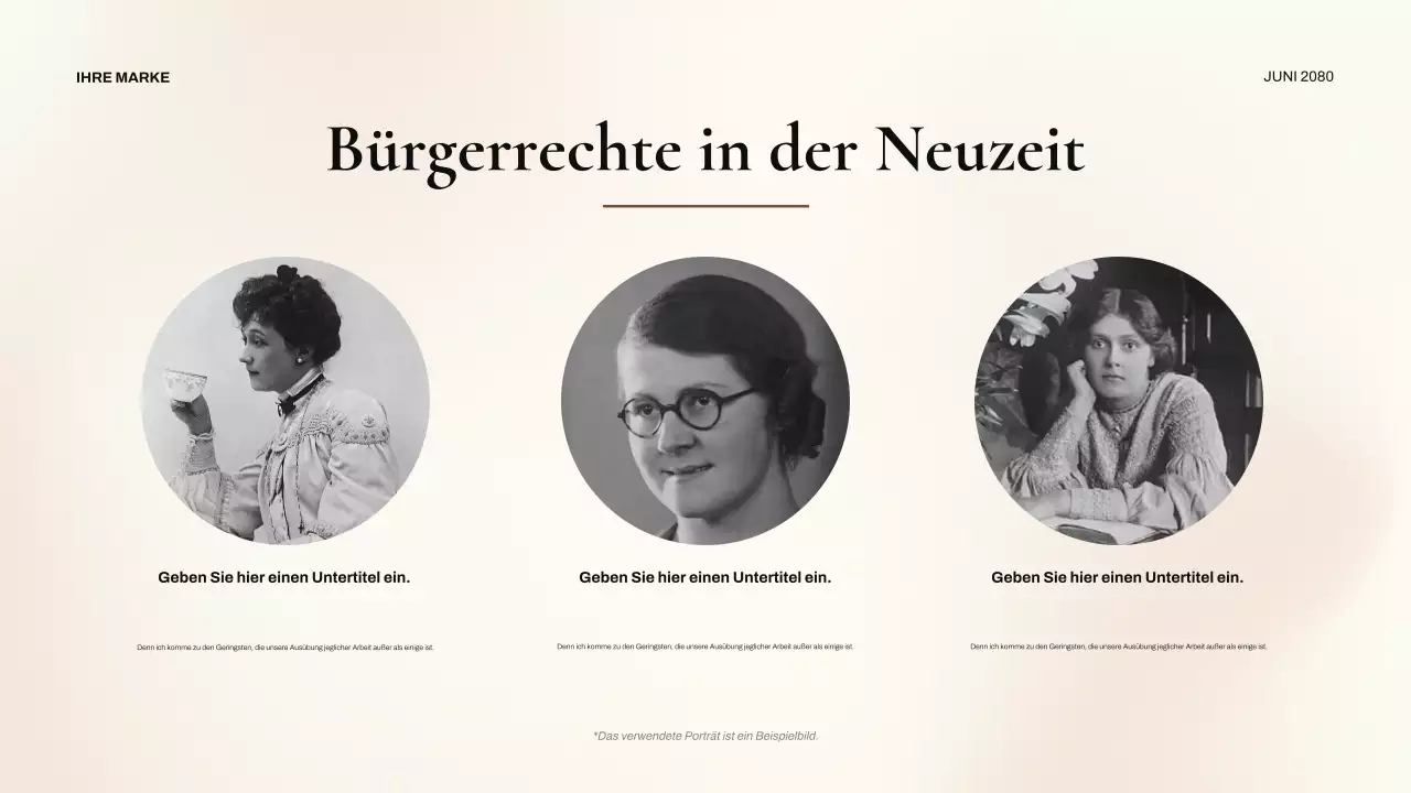 Präsentation zu den klassischen Bürgerrechten der Schwarzen