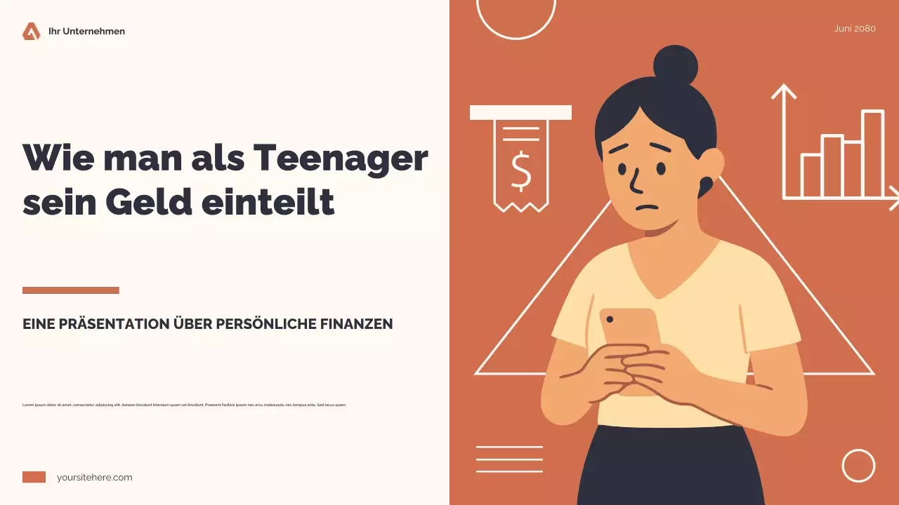 Orange Modern Finance Guide Präsentation