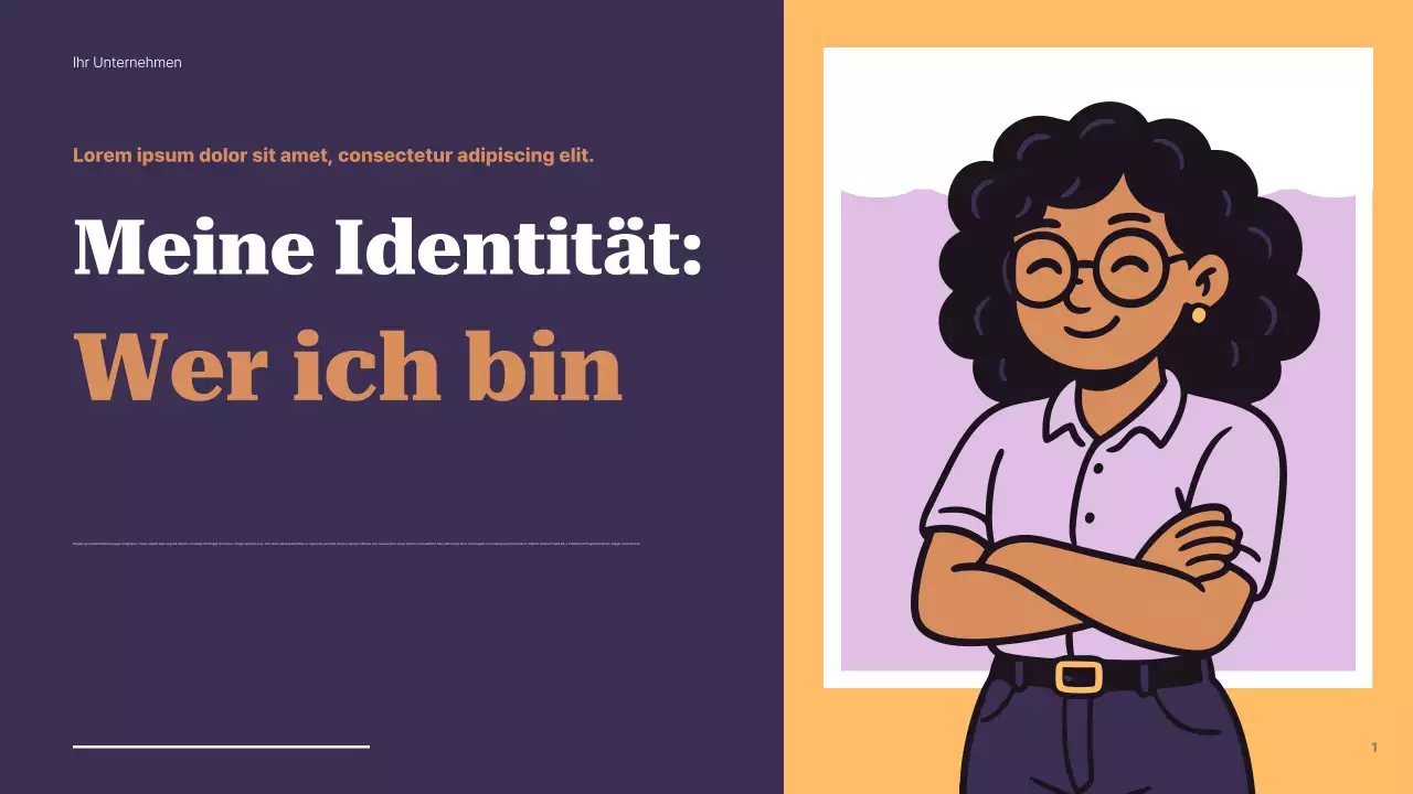 Lila Modern Identity Guide Präsentation