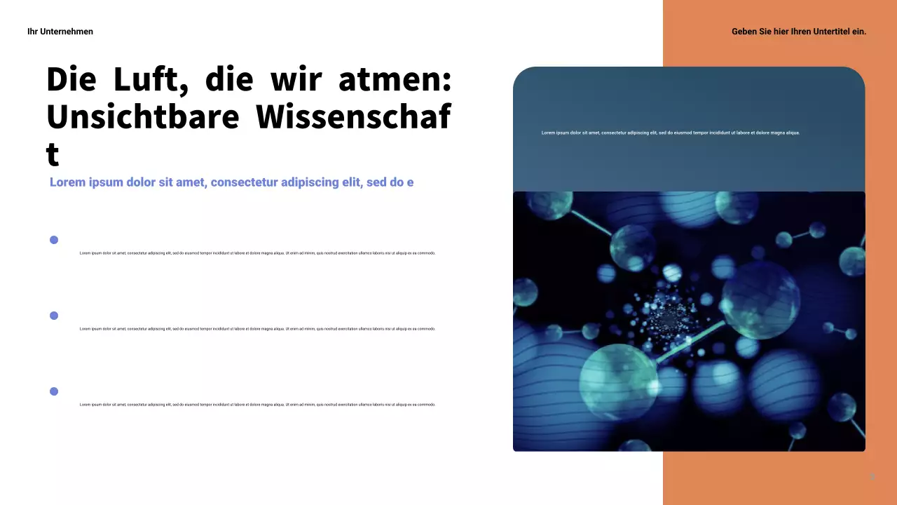 Gelbe moderne Wissenschaftspräsentation