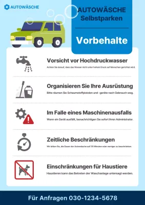Blue Simple Autowaschanleitung