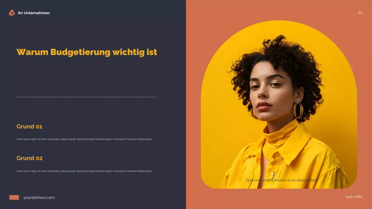 Orange Modern Finance Guide Präsentation