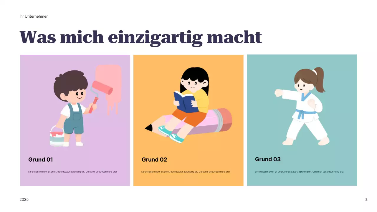 Lila Modern Identity Guide Präsentation