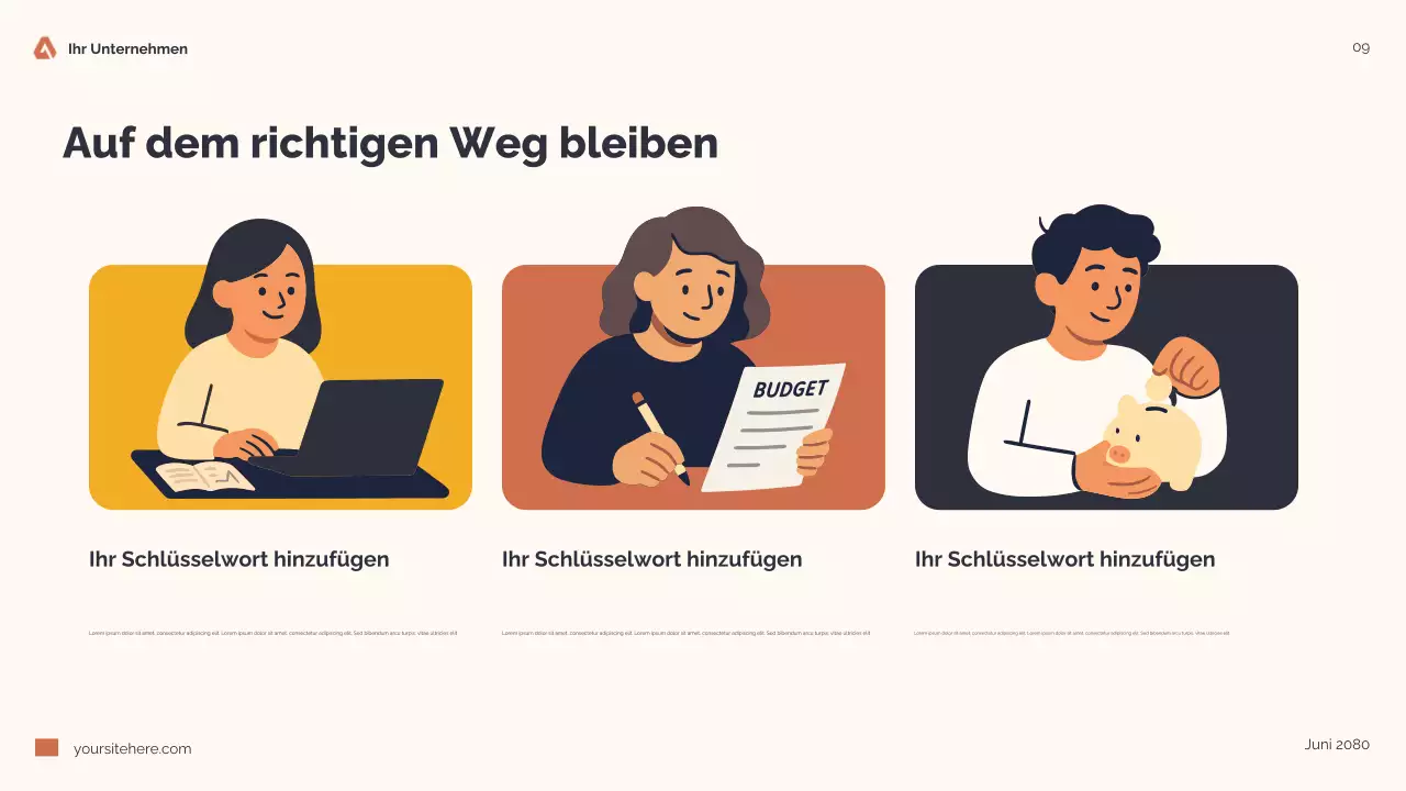 Orange Modern Finance Guide Präsentation