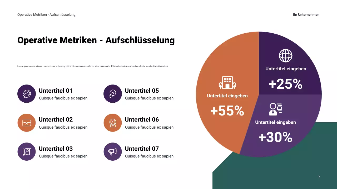 Moderne Businesspräsentation der Marine
