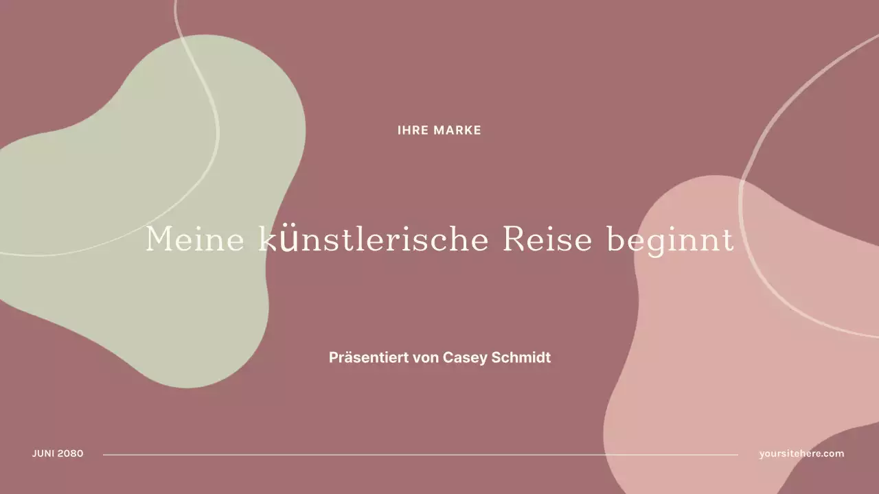 Wein Abstrakte Kunst Präsentation