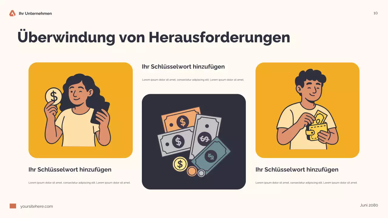 Orange Modern Finance Guide Präsentation