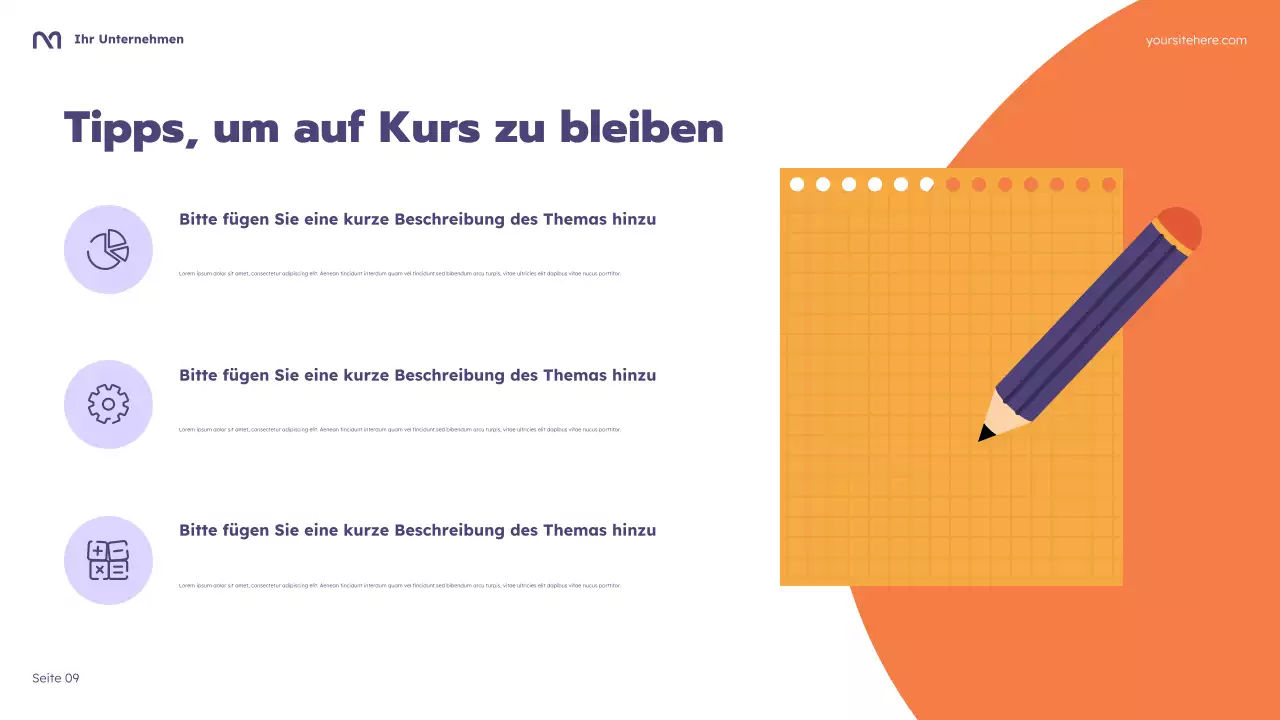 Lila Cartoon Budgetierungskurs Präsentation