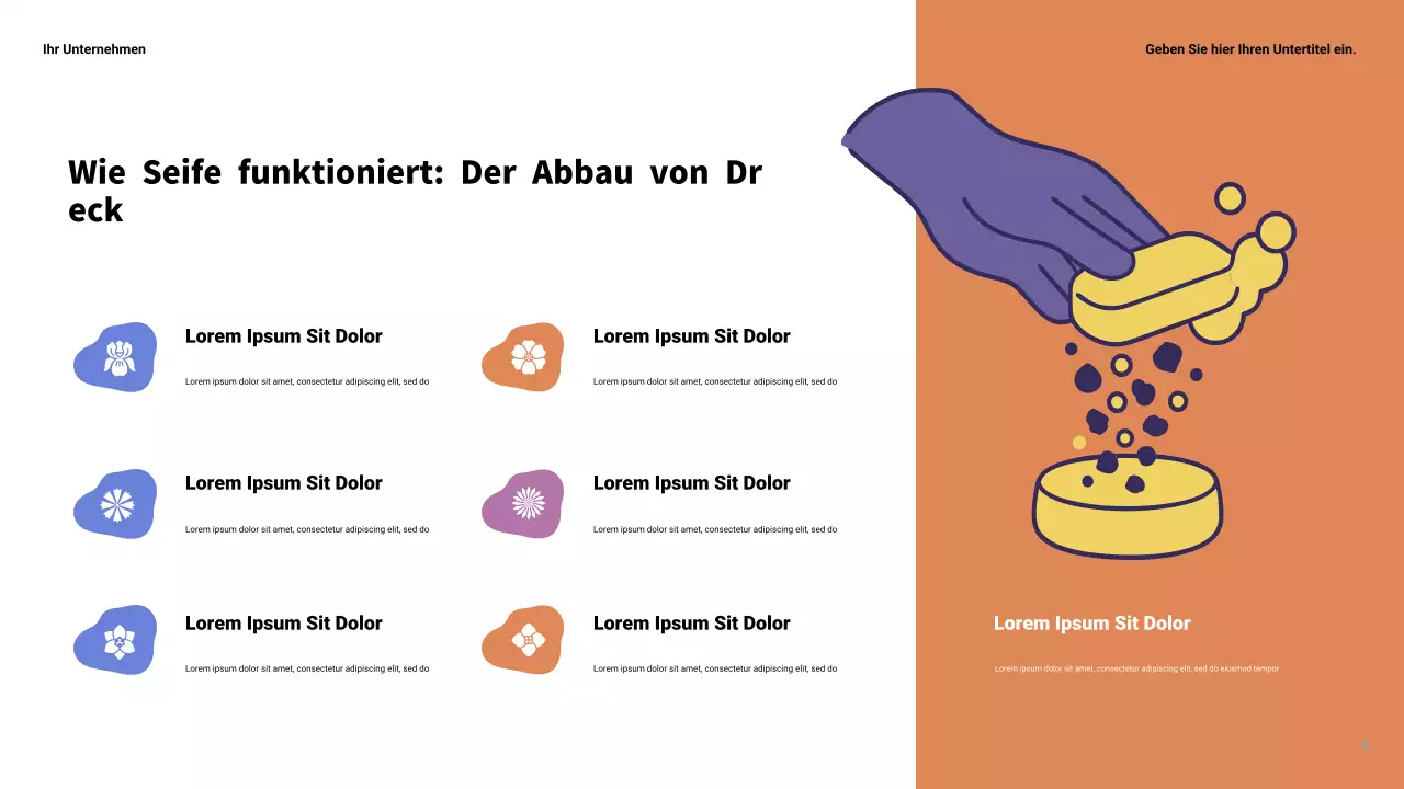 Gelbe moderne Wissenschaftspräsentation