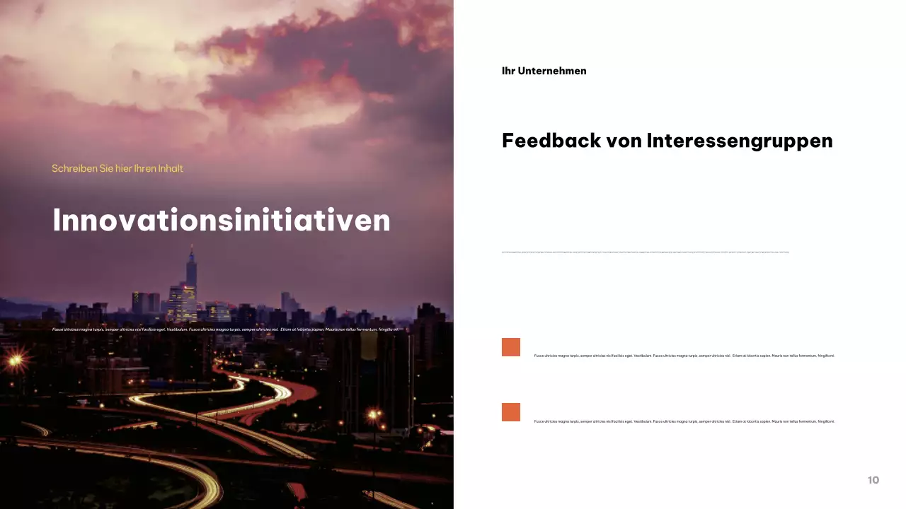 Graue moderne Geschäftspräsentation