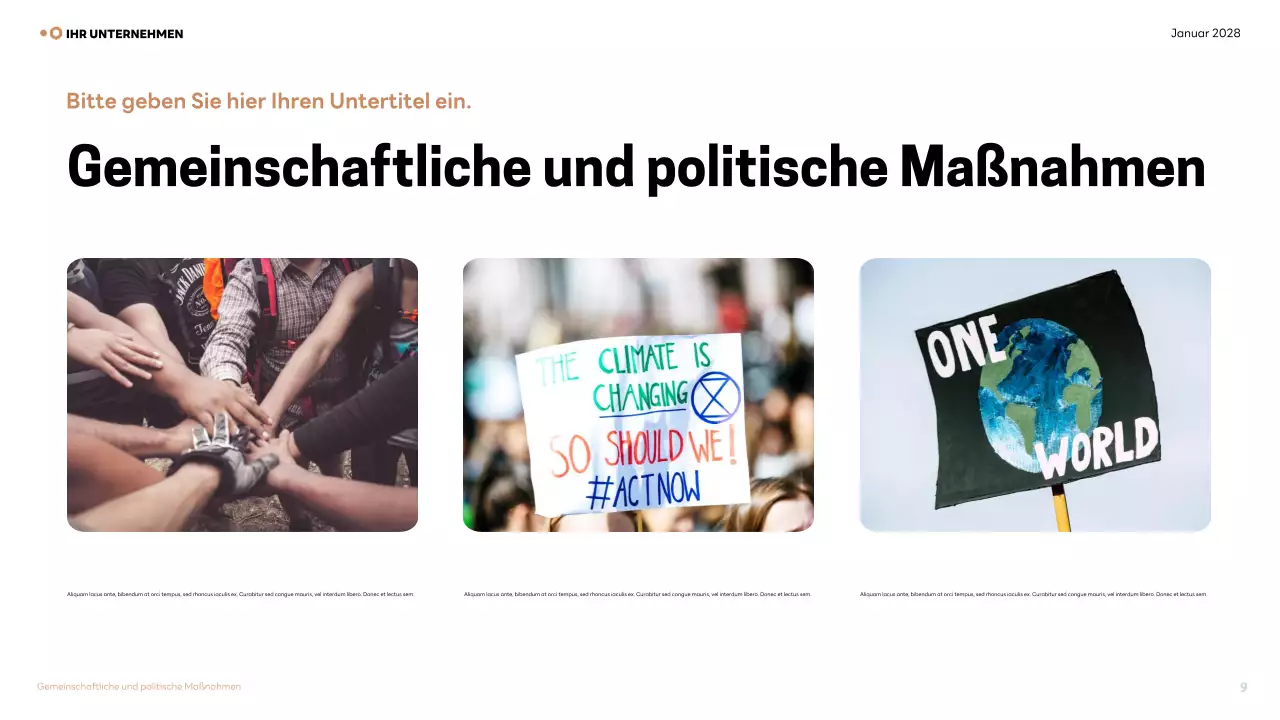 Brown Modern Climate Lecture Präsentation