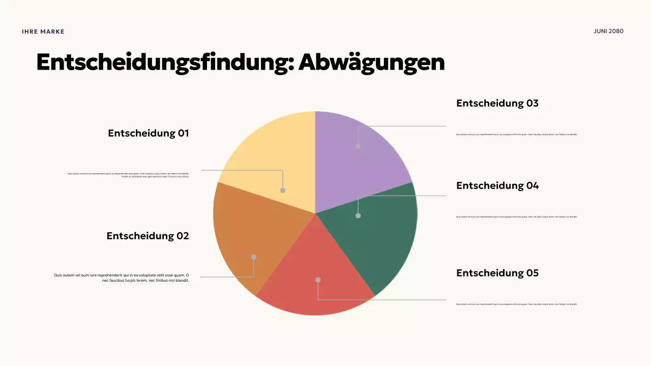 Lila Moderne Finanzpräsentation