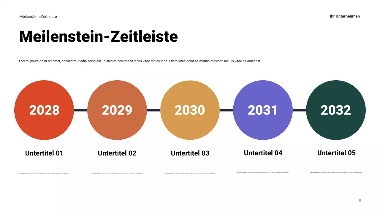Moderne Businesspräsentation der Marine
