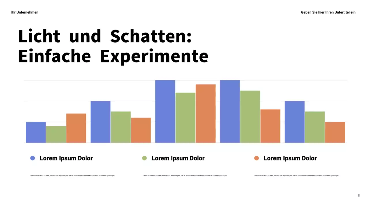 Gelbe moderne Wissenschaftspräsentation