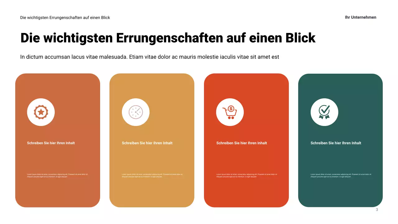 Moderne Businesspräsentation der Marine