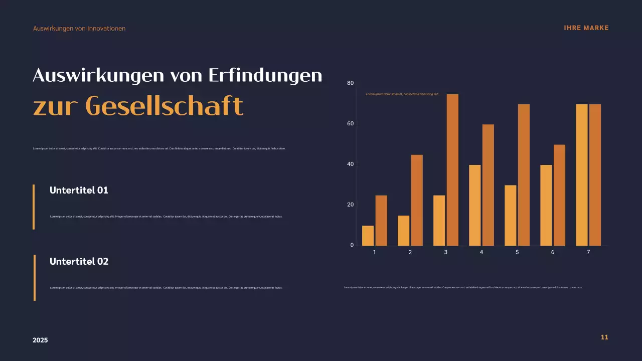 Orange Moderne Erfinder Präsentation