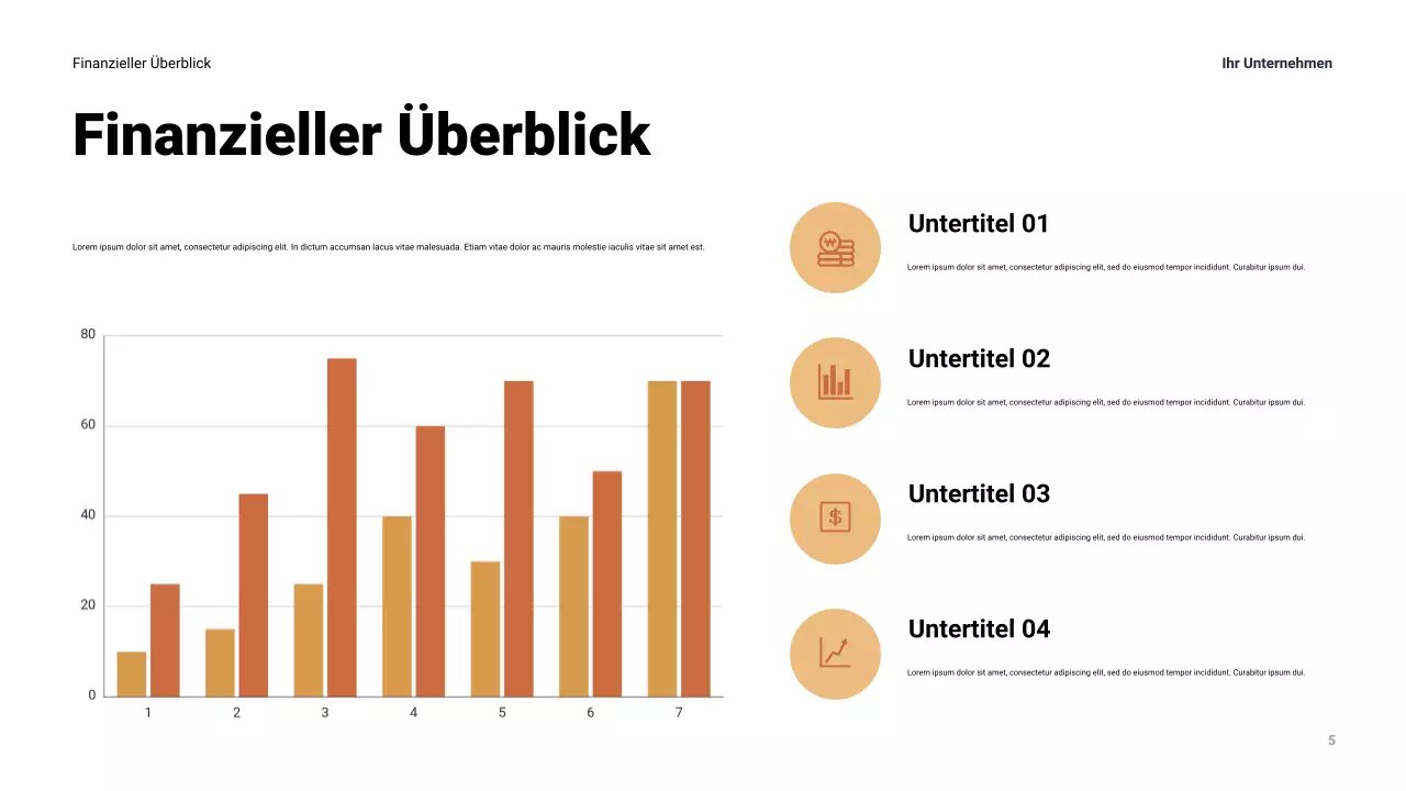 Moderne Businesspräsentation der Marine