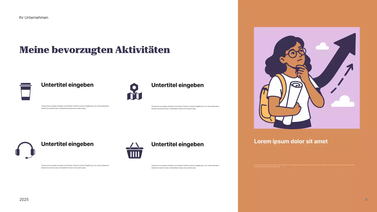 Lila Modern Identity Guide Präsentation