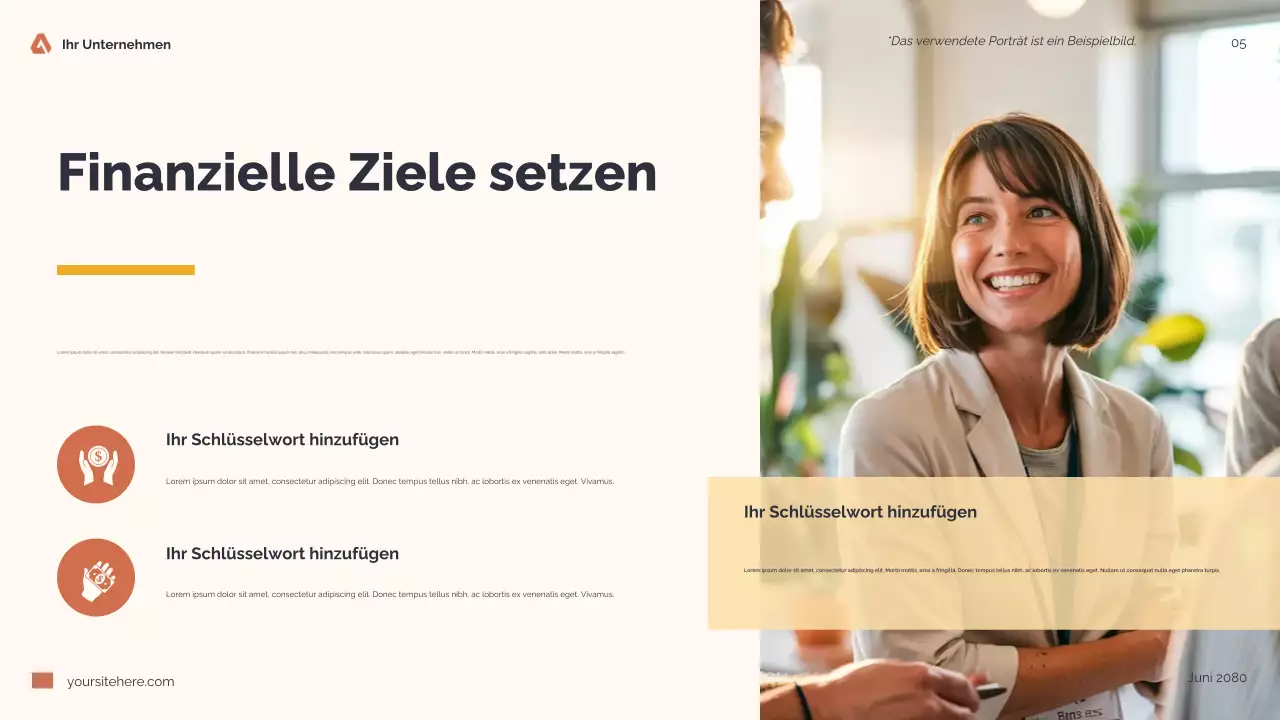 Orange Modern Finance Guide Präsentation