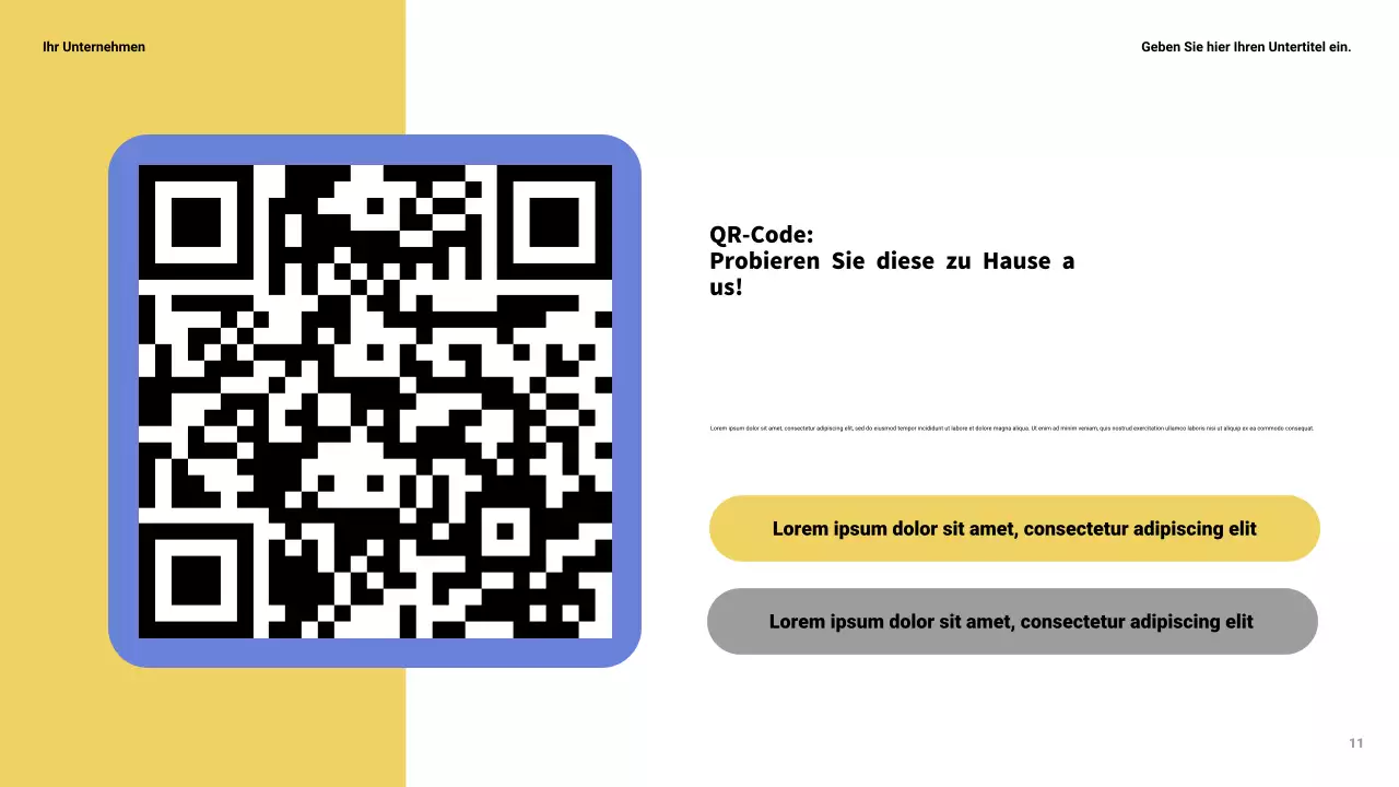 Gelbe moderne Wissenschaftspräsentation