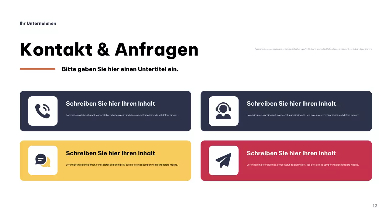 Graue moderne Geschäftspräsentation