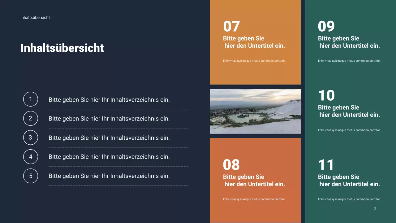 Moderne Businesspräsentation der Marine